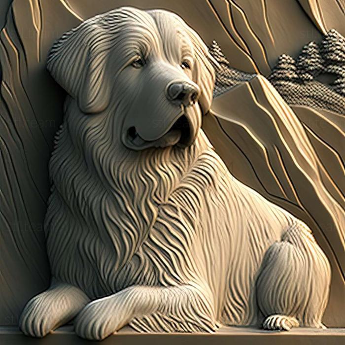 3D model Pyrenean Mountain dog (STL)